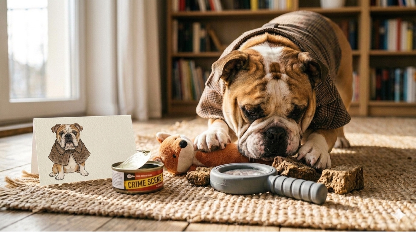 定制艺术明信片样本 — 侦探主题